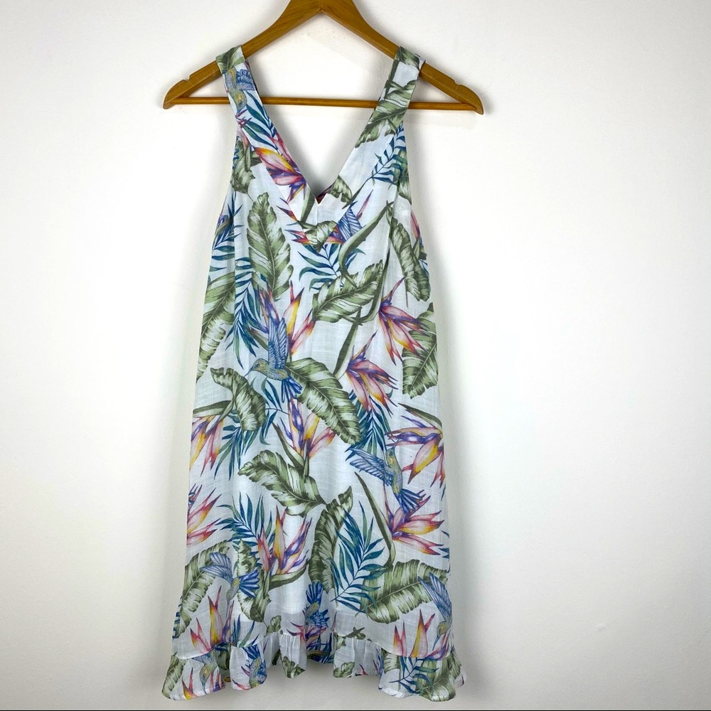 H&M Tropical Print Dress size 8 Fully Lined